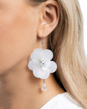 Load image into Gallery viewer, Paparazzi Oversized Opulence - White Earrings