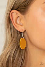 Load image into Gallery viewer, Paparazzi Sooner or LEATHER - Yellow Necklaces