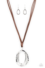 Load image into Gallery viewer, Paparazzi Long OVAL-due - Brown Necklace