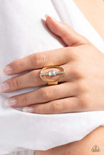 Load image into Gallery viewer, Paparazzi Middle of the Road - Gold Ring