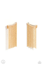 Load image into Gallery viewer, Paparazzi Feuding Fringe - Gold Earrings