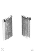 Load image into Gallery viewer, Paparazzi Feuding Fringe - Black Earrings