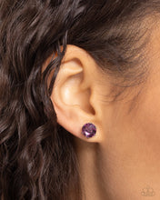 Load image into Gallery viewer, Paparazzi Breathtaking Birthstone - Purple Earrings

