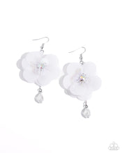 Load image into Gallery viewer, Paparazzi Oversized Opulence - White Earrings

