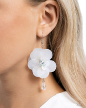 Load image into Gallery viewer, Paparazzi Oversized Opulence - White Earrings
