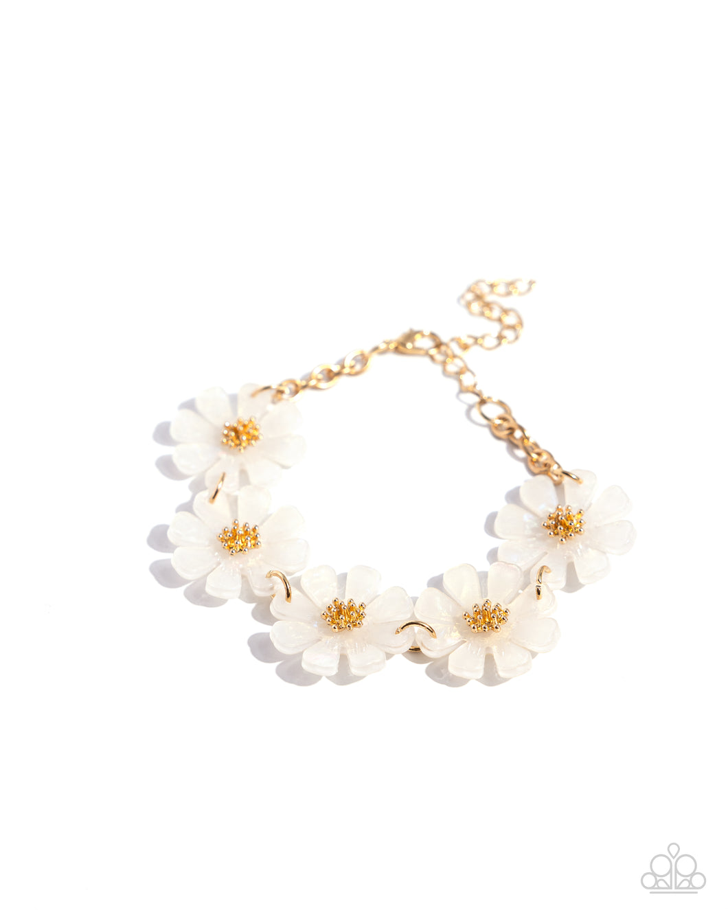Paparazzi Poppin Pastel - White Bracelet