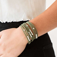 Load image into Gallery viewer, Paparazzi Back to BACKPACKER -Green Urban Bracelet.
