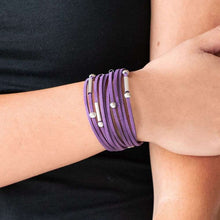 Load image into Gallery viewer, Paparazzi Back to BACKPACKER - Purple Urban Bracelet.
