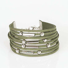 Load image into Gallery viewer, Paparazzi Back to BACKPACKER -Green Urban Bracelet.
