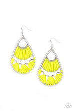 Load image into Gallery viewer, Paparazzi Samba Scene - Yellow Earrings
