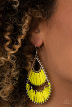 Load image into Gallery viewer, Paparazzi Samba Scene - Yellow Earrings
