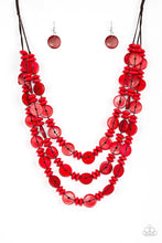 Load image into Gallery viewer, Paparazzi Barbados Bopper - Red Necklace
