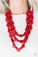 Load image into Gallery viewer, Paparazzi Barbados Bopper - Red Necklace
