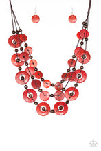 Load image into Gallery viewer, Paparazzi Catalina Coastin - Red Necklace.
