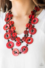 Load image into Gallery viewer, Paparazzi Catalina Coastin - Red Necklace.
