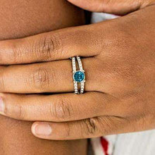 Load image into Gallery viewer, Dream Sparkle Blue Ring.
