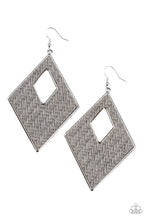 Load image into Gallery viewer, Paparazzi Woven Wanderer - Silver Earrings
