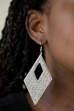 Load image into Gallery viewer, Paparazzi Woven Wanderer - Silver Earrings
