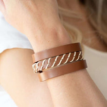 Load image into Gallery viewer, Paparazzi Backroad Bounty - Brown Bracelet.

