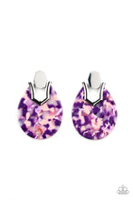 Load image into Gallery viewer, Paparazzi HAUTE Flash - Purple Earrings
