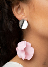 Load image into Gallery viewer, Petal Pathways Pink Post Earrings.
