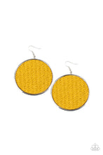 Load image into Gallery viewer, Paparazzi Wonderfully Woven - Yellow Earrings
