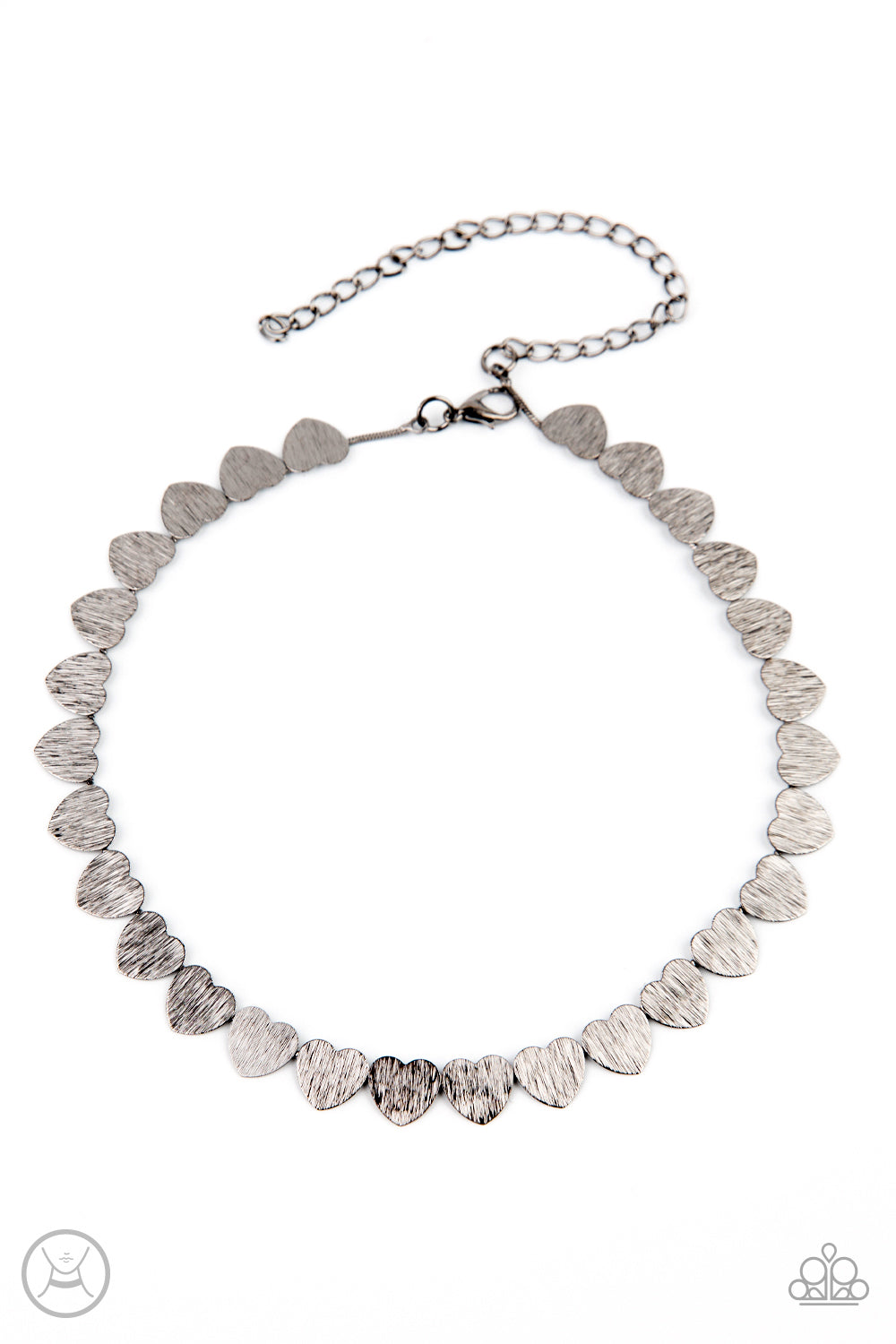 Paparazzi Playing HEART To Get  - Black Choker