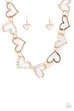 Load image into Gallery viewer, Paparazzi Vintagely Valentine - Gold Necklace.
