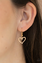 Load image into Gallery viewer, Paparazzi Vintagely Valentine - Gold Necklace.
