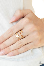 Load image into Gallery viewer, Paparazzi Heartstring Harmony - Gold Ring.
