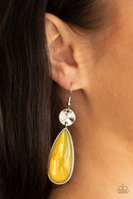 Load image into Gallery viewer, Parparazzi Jaw-Dropping Drama - Yellow Earrings
