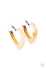 Load image into Gallery viewer, Paparazzi Heart-Racing Radiance - Gold Earrings
