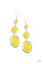 Load image into Gallery viewer, Paparazzi Retro Reality - Yellow Earrings
