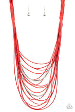 Load image into Gallery viewer, Paparazzi Nice CORD-ination - Red Necklace
