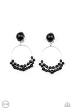 Load image into Gallery viewer, Paparazzi Cabaret Charm - Black Earrings
