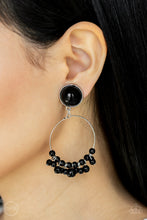 Load image into Gallery viewer, Paparazzi Cabaret Charm - Black Earrings
