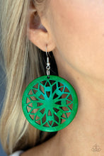 Load image into Gallery viewer, Paparazzi Ocean Canopy - Green Earrings
