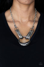 Load image into Gallery viewer, Paparazzi Lip Sync Links - Silver Necklace
