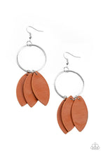Load image into Gallery viewer, Paparazzi Leafy Laguna - Brown Earrings
