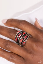 Load image into Gallery viewer, Paparazzi Exceptional Edge - Red Ring

