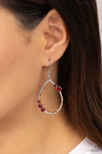Load image into Gallery viewer, Paparazzi Shop Till You DROPLET - Red Earrings

