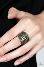 Load image into Gallery viewer, Paparazzi Dotted Decorum - Brass Ring
