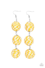 Load image into Gallery viewer, Paparazzi Laguna Lanterns - Yellow Earrings
