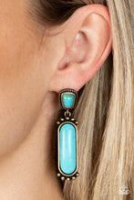 Load image into Gallery viewer, Paparazzi Southern Charm - Brass Earrings
