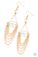 Load image into Gallery viewer, Paparazzi Ethereally Extravagant - Gold Earrings
