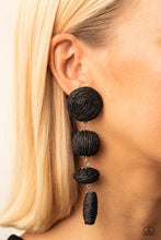 Load image into Gallery viewer, Paparazzi Twine Tango - Black Earrings
