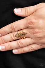 Load image into Gallery viewer, Paparazzi Deceivingly Diamond - Gold Ring
