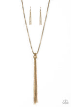 Load image into Gallery viewer, Paparazzi Metallic MESH-Up - Brass Necklace
