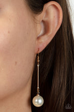 Load image into Gallery viewer, Paparazzi Pearl Redux - Gold Earrings
