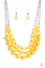 Load image into Gallery viewer, Paparazzi Tropical Hideaway - Yellow Necklaces
